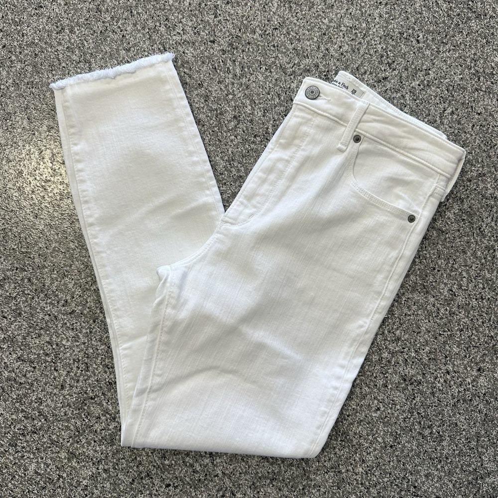 Abercrombie & Fitch Jeans Womens 8 29x27 Super Skinny Ankle High Rise White